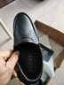 宜驰（EGCHI）皮鞋男士头层牛皮舒适耐磨透气时尚商务休闲鞋 JS1931 黑色 38 实拍图