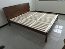 全友家居 胡桃木色实木床智能床现代简约主卧室双人大床1.8x2米家具 实拍图