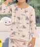 小狗比格 儿童秋衣秋裤男宝宝内衣套装女睡衣纯棉春秋婴儿秋装 2052#挖掘机 100 cm建议2-3岁 实拍图