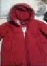 坦博尔羽绒服女短款秋冬连帽宽松保暖女士外套厚TD236356 酱紫红 170  实拍图