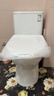九牧（JOMOO）马桶 家用虹吸式马桶大冲力节水坐便器 防臭瞬冲 易洁抗菌马桶 行业爆款-双旋暴风冲11370-400坑 实拍图