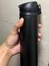 富光保温杯大容量轻量水杯男女学生316不锈钢车载弹盖杯年货礼品定制 绅士黑【316不锈钢+滤网】500ml 实拍图