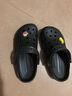 卡骆驰（CROCS）洞洞鞋贝雅男鞋女鞋轻便耐磨一脚蹬拖鞋休闲鞋|10126 黑色-001 37 /38(230mm) 实拍图