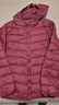 鸭鸭（YAYA）佟丽娅同款秋冬轻薄羽绒服女冬装短款鸭绒轻型薄款女士保暖外套K 酒红色 XL (170) 实拍图