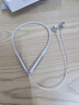 水千月挂脖式蓝牙耳机 2025新款 长续航 超重低音 运动无线蓝牙耳机 颈挂式 半入耳式音乐耳机 久戴不痛 四倍重低音·360°环绕声·科技银 尊享版 实拍图