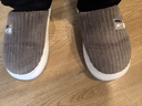 回力秋冬季居家棉拖鞋男厚底踩屎感条纹简约防滑耐磨室内家居拖鞋男冬 棕色 40-41 偏小一码 实拍图