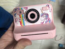 qdrone For the Good Moments拍立得儿童照相机可拍照直接出打印照片7-14岁6玩具女孩生日礼物 粉【彩色打印+闪光灯+128G+5卷+精美礼盒+背带】 3-6岁儿童相机可打印彩 实拍图
