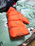 鸭鸭25新款冬装男童中长款羽绒服宝宝小童儿童印花加厚外套 橘色 90 实拍图