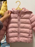 优衣库婴幼儿宝宝PUFFTECH空气棉服可机洗拉链连帽外套478427 10 水粉色 90 实拍图