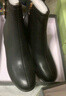 达芙妮高跟鞋女法式粗跟短靴增高显瘦皮靴女4622607023 黑色（加绒） 37 实拍图
