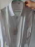 帕托瓦衬衫男长袖纯色商务职业正装白衬衫工装男装衬衣男CS108 白色 3XL 实拍图