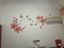 3D立体墙贴中国风自粘卧室客厅玄关墙面装饰贴纸背景墙贴画墙纸 6.家和富贵花 特大 实拍图