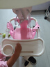 三条小鱼宝宝餐椅多功能可折叠便携儿童餐桌椅婴幼儿小孩可调节吃饭桌座椅 升级绿【靠背可躺+折叠+万向轮】 实拍图