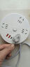 圆盘桌面多功能插座带线插板带USB接口手机充电插头接线板排插 圆盘4位无USB+0.8米 插座 实拍图