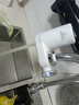海尔（Haier）净水器水龙头过滤器家用直滤饮用水自来水滤水器前置过滤器厨房卫生间用除余氯三挡出水可清洗滤芯 月光白 一机4芯 实拍图
