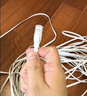 山泽 六类网线 CAT6类千兆纯铜扁平网线 电脑宽带家用监控网络连接成品跳线 白色8米BBP608 实拍图