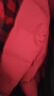 坦博尔羽绒服女短款秋冬连帽宽松保暖女士外套厚TD236356 酱紫红 175  实拍图