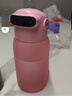 MIKAPU指纹水杯解锁指纹保温杯智能高颜值细长款大容量 樱花粉 细长款600ml 实拍图