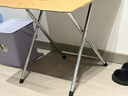 霓峰折叠桌家用小户型餐桌出租屋摆摊餐桌饭桌简易式户外便携式小桌子 小号胡桃色【60*40*50】镀锌圆腿 实拍图