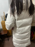 优衣库女装高级保暖羽绒长大衣/老爸评测外套夹克25秋冬481014 01 乳白色 M /160/84A 实拍图