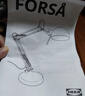 宜家（IKEA）FORSA芙萨台灯书桌灯办公桌可调节装饰简约寝室床头灯 白色（不含灯泡） 实拍图