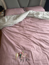 富丽真金（FULLRICH）纯棉磨毛四件套全棉100%高档刺绣抑菌秋冬加厚保暖三件套 32支 100%纯棉加厚保暖  粉色 1.5米 床单款 （被套200*230cm） 实拍图
