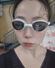 李宁LI-NING泳镜防水防雾男女高清游泳眼镜平光游泳镜LNJT224-6极光白 实拍图