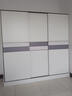 白浅【免费安装】衣柜卧室储物柜子移门衣橱简易推拉门大衣柜 【三门】2米主柜 实拍图