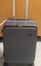 米熙前开盖商务铝框拉杆箱子男行李箱女密码箱包登机箱18英寸矿岩灰70 实拍图