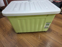SPACEXPERT 衣物收纳箱特大号塑料整理箱车载储物箱36L绿色 1个装 带轮 实拍图