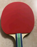 红双喜DHS狂飚七星乒乓球拍直拍比赛单拍柚木面材+碳素 7层攻防H7006 实拍图
