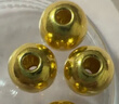 纵横金业足金999  黄金转运珠 金珠子   单颗 散珠 手串diy 1克（单颗） 实拍图