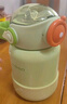 英氏（YEEHOO）保温杯316儿童吸管杯带杯套婴儿保温杯宝宝儿童保温水杯子 苹果绿 实拍图