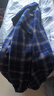 立蒙冬季男士保暖衬衫加绒加厚长袖格子衬衣中年爸爸装 316蓝灰格XL 实拍图