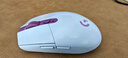 罗技（G）G304 LIGHTSPEED无线鼠标 游戏鼠标 轻质便携 绝地求生FPS鼠标英雄联盟LOL吃鸡 生日礼物 白色 实拍图