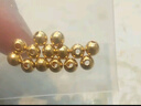 御邪黄金转运珠足金999路路通光面金珠手串串珠手链中秋节礼物 3毫米特供/单颗（预订） 实拍图