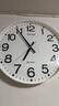康巴丝（Compas）挂钟客厅静音教室大尺寸老年人石英钟表挂墙时钟 3439A 白色 41cm 实拍图