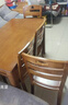 优卡吉餐桌简约实木餐桌椅组合小户型西餐台饭桌HQ-610 1.2米1+4胡桃色 实拍图