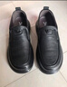 意尔康男鞋秋季羊皮舒适一脚蹬皮鞋男软面套脚商务休闲鞋 59171W黑色 43 实拍图