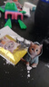 宿礼可爱猫咪汽车香薰出风香水夹亚克力小猫车载装饰品车内饰品摆件 蓝色卫衣小猫+粉色奶茶小猫-2个 实拍图
