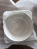 Remec金禹瑞美骨瓷 纯白花语6英寸面碗2个装 汤碗 饭碗 高脚碗 实拍图