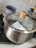 双枪奶锅316L不锈钢婴儿宝宝辅食小奶锅汤锅雪平蒸锅加厚 20cm 实拍图