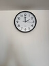 康巴丝（Compas）挂钟客厅钟表 简约钟表客厅石英钟表挂墙时钟 c2877黑色 33.5cm 实拍图