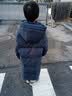 鸭鸭【孙颖莎同款】儿童羽绒服男女童冬季中长款加厚中大童装外套HY 海军蓝色 160 实拍图