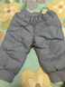巴拉巴拉儿童裤子羽绒裤男女童长裤宝宝保暖冬季新款罗纹裤腰时尚 灰蓝80211-白鸭绒 80 充绒量20g 实拍图