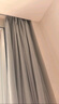 金蝉窗帘家用遮光客厅卧室双面雪尼尔高遮光窗帘挂钩式 冰河灰300*250 实拍图