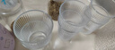 青苹果无铅玻璃水杯265ml6只装 竖纹漱口杯茶杯牛奶杯啤酒杯饮料杯 实拍图