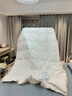 皮尔卡丹 暖绒抗菌 100%羽毛被加厚被子 双人冬被 6斤 200*230cm 白色 实拍图