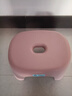 椅子奶油风家用小凳子加厚塑料凳可叠放耐用儿童凳学生寝室矮凳 樱花粉1个 实拍图