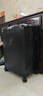 左汀Pro版多功能行李箱铝框拉杆箱结实抗压大容量旅行箱学生密码箱 黑色【中置铝框+铝合金包角】 28英寸 ，适合7-15天长途旅行 实拍图